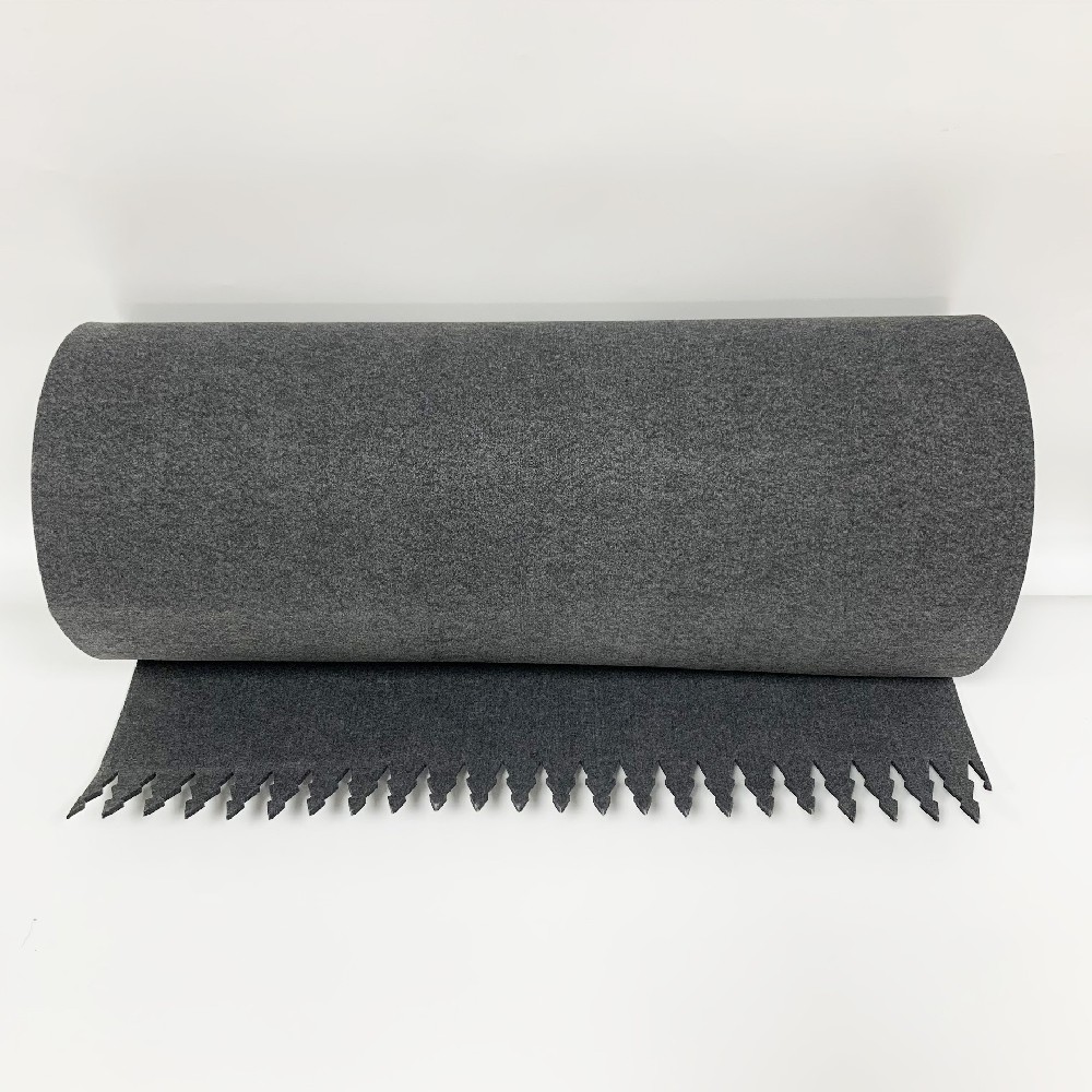 毛氈輸送帶（dài）防穿刺防刮傷裁斷機台灰色（sè）單雙麵毛氈透氣耐切（qiē）割傳送帶