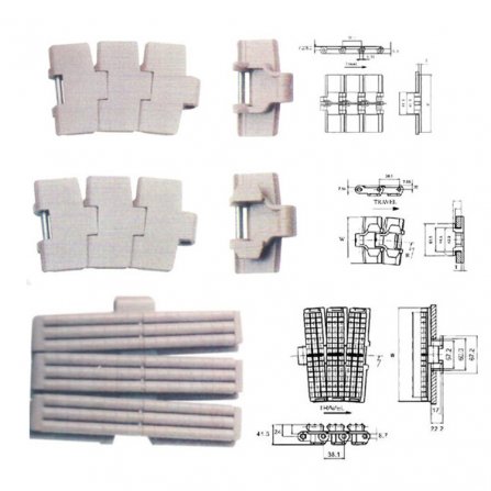塑料（liào）頂板鏈 流水線傳送帶 傳輸帶 工業皮帶-草莓视频在线機械配件